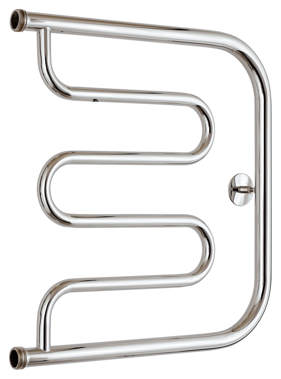 Полотенцесушитель водяной Стилье Тандем 500x500 резьба-сгон 1" + кронштейн