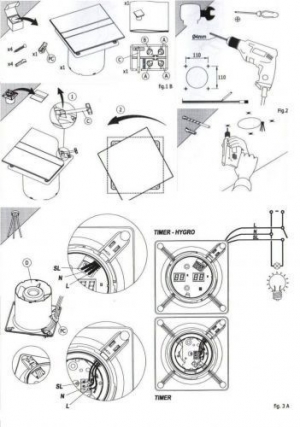 Накладной вентилятор Cata E 100 GTH (Таймер, датчик влажности, термометр, дисплей)
