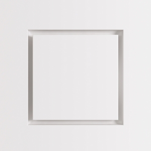 Диффузор под покраску скрытого монтажа SECRET SOFT FRAME D200мм